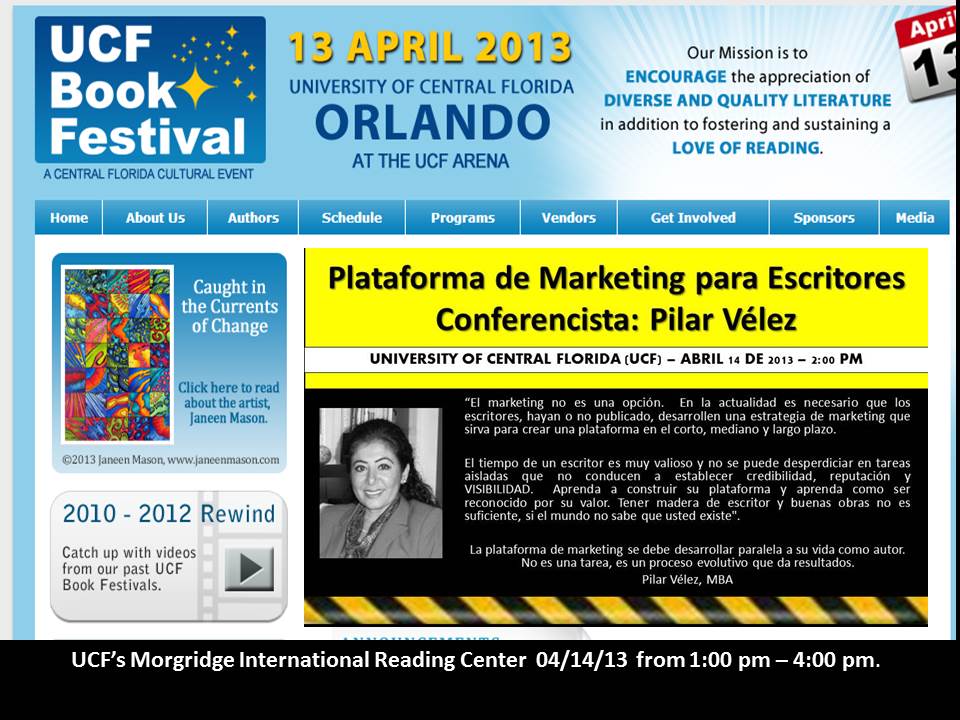 Plataforma de Marketing para Escritores por Pilar Velez